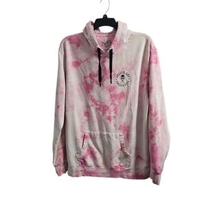 Sullen Angel Badge Of Honour Hoodie Pink Pullover Sweatshirt 2XL